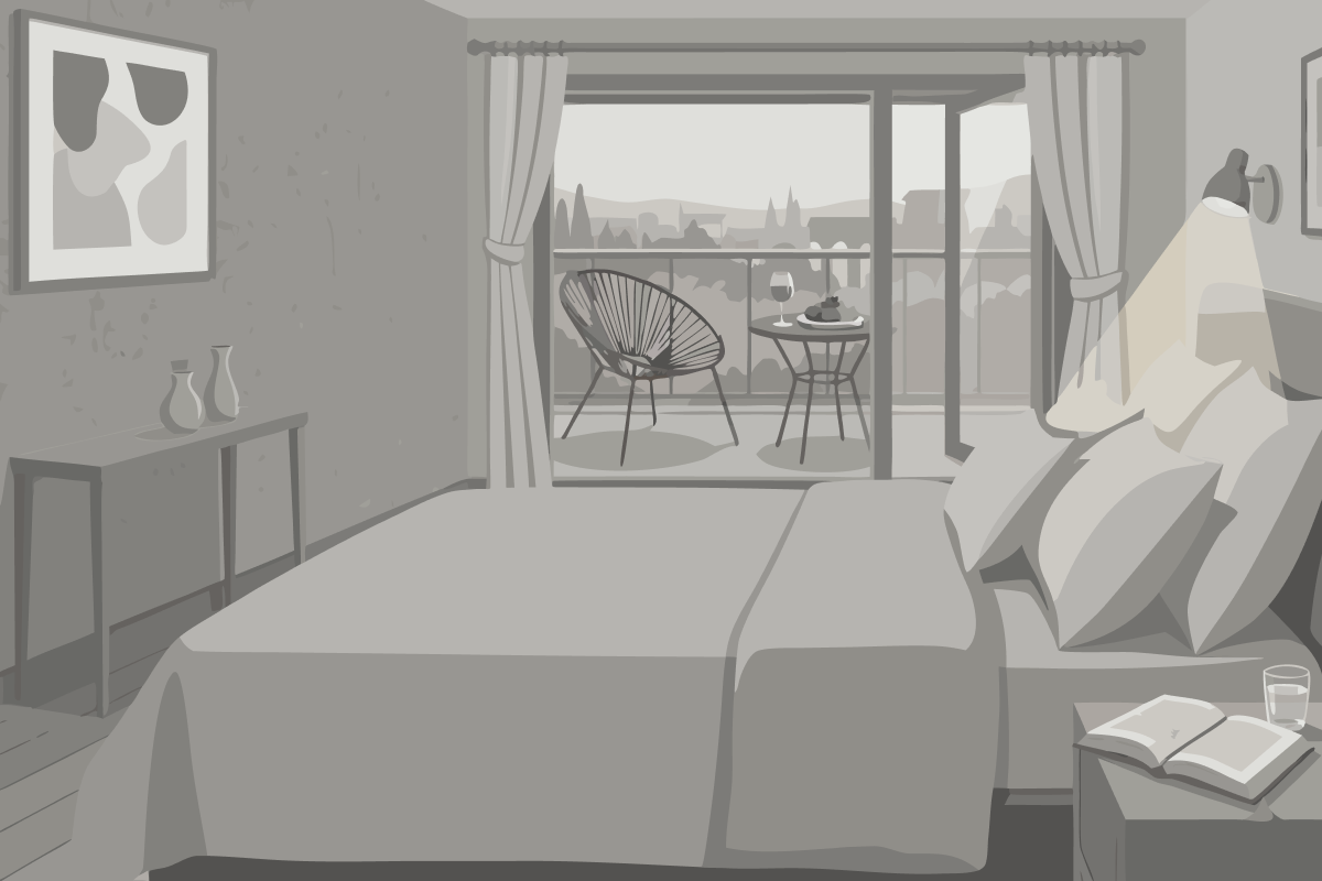 Quadruple Room with Two Queen Beds and River View - Non Smoking